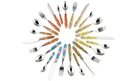 Posate, 24 pezzi, acciaio inox, multicolore, gipsy soul