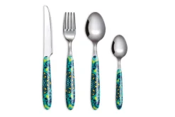 Posate, 24 pezzi, acciaio inox, multicolore, mandala