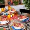 Posate, 24 pezzi, acciaio inox, nero