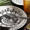 Posate, 16 pezzi, acciaio inox, nero