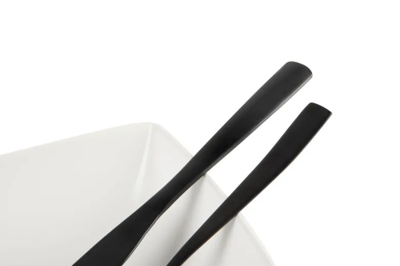 Posate, 16 pezzi, acciaio inox, nero