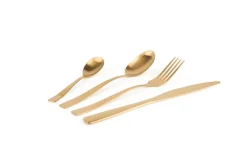 Posate, 16 pezzi, acciaio inox, oro