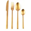 Posate, 16 pezzi, acciaio inox, oro