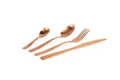 Posate, 16 pezzi, acciaio inox, rame