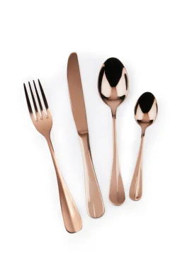 Posate, 24 pezzi, acciaio inox, rame