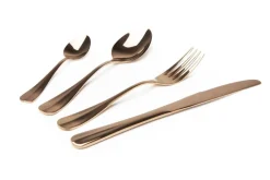 Posate, 24 pezzi, acciaio inox, rame