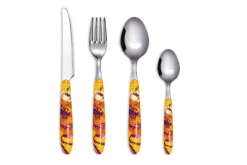 Posate, 24 pezzi, acciaio inox, stile giapponese