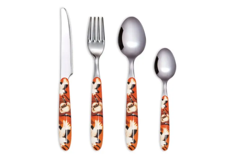 Posate, 24 pezzi, acciaio inox, stile giapponese