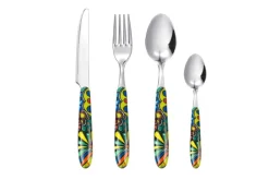 Posate, 16 pezzi, acciaio inox, stile messicano