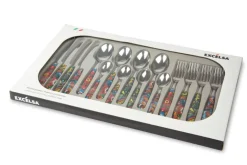 Posate, 16 pezzi, acciaio inox, stile messicano