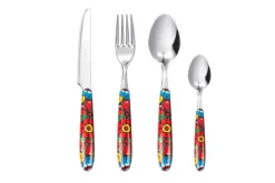 Posate, 16 pezzi, acciaio inox, stile messicano