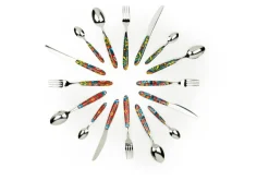 Posate, 16 pezzi, acciaio inox, stile messicano