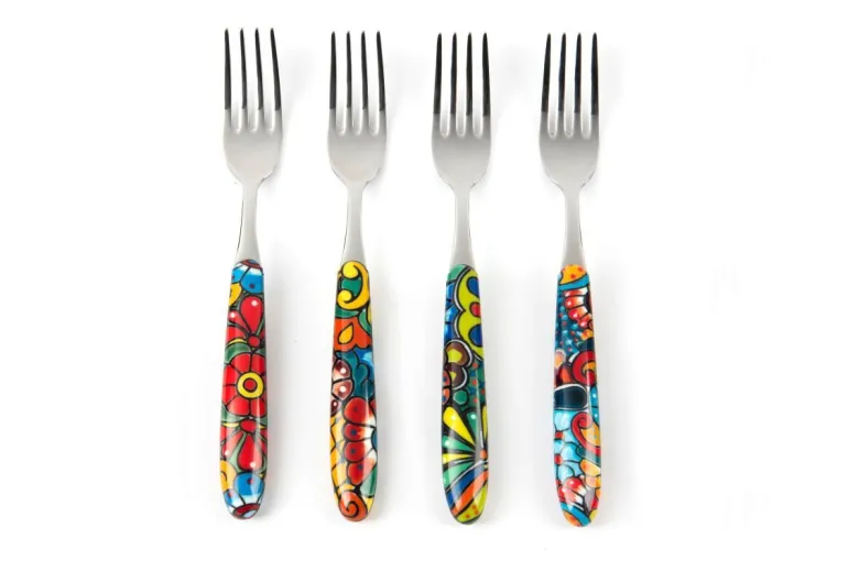 Posate, 16 pezzi, acciaio inox, stile messicano