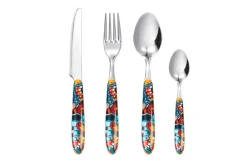 Posate, 16 pezzi, acciaio inox, stile messicano