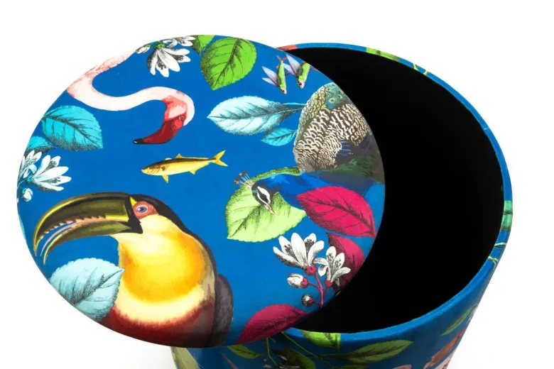 Pouf con contenitore, imbottito, rhapsody