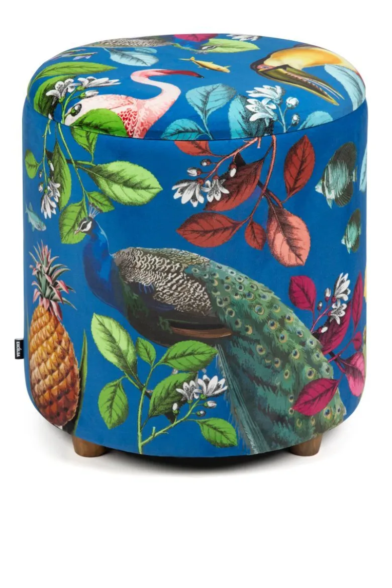 Pouf con contenitore, imbottito, rhapsody