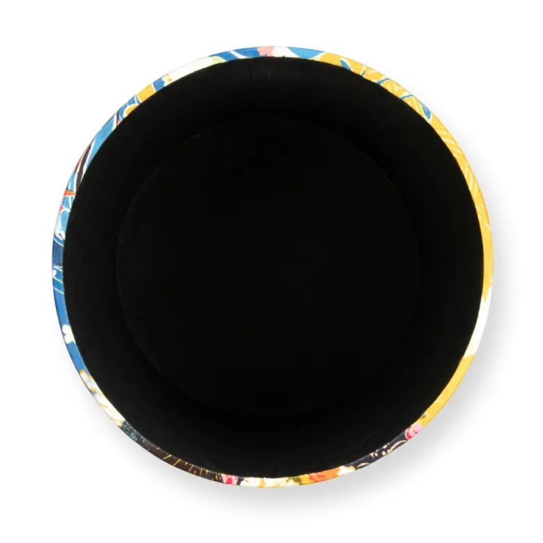 Pouf con contenitore, imbottito, orientale, multicolore