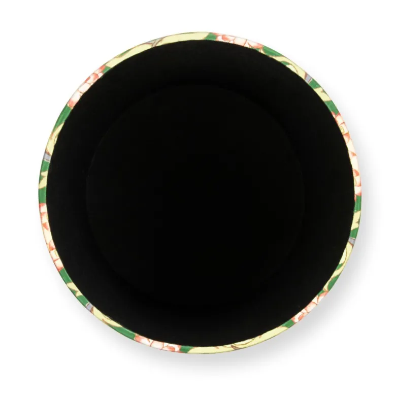 Pouf con contenitore, imbottito, stile cinese, multicolore