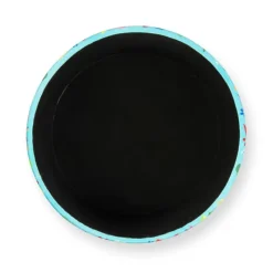Pouf con contenitore, imbottito, fantasia fiori messicani