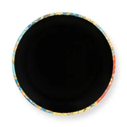 Pouf con contenitore, imbottito, fantasia siciliana