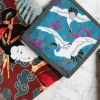 Presina, con aironi, stile orientale, 20x20 cm