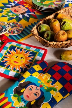 Presina, con sole, stile siciliano, 20x20 cm