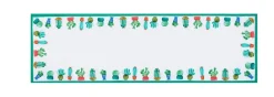 Runner, fantasia cactus, 100% cotone, 45x140 cm