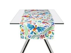 Runner, fantasia fiori messicani, 100% cotone, 45x140 cm