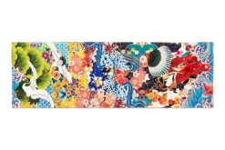 Runner, fantasia stile giapponese, 100% cotone, 45x140 cm