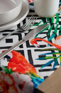 Runner, fantasia tropicale, 100% cotone, 45x140 cm
