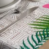 Runner, fantasia tropicale, 100% cotone, 45x140 cm