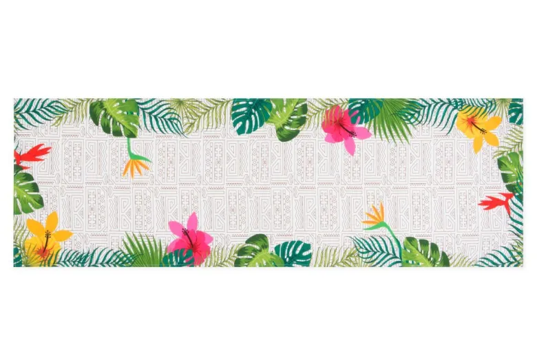 Runner, fantasia tropicale, 100% cotone, 45x140 cm