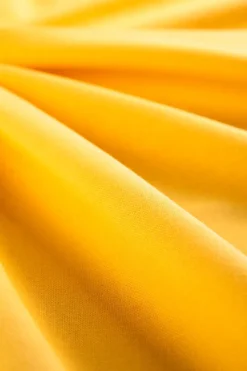 Runner, giallo, 100% cotone, 45x140 cm