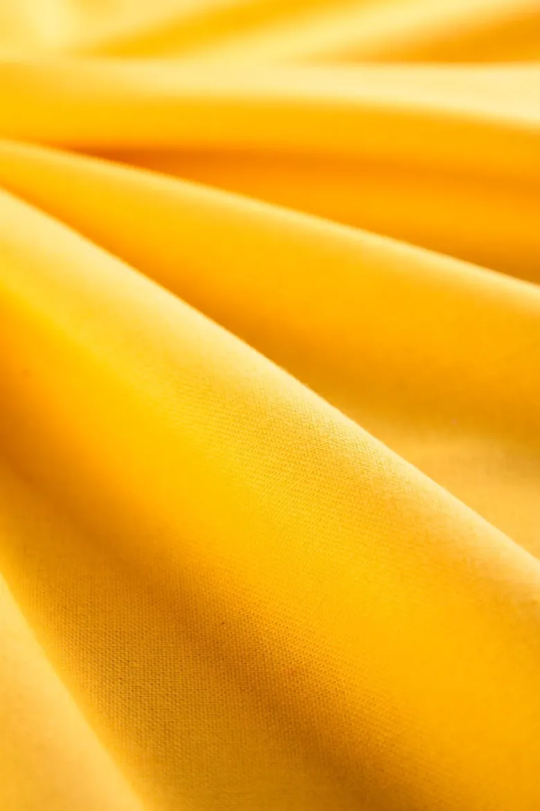 Runner, giallo, 100% cotone, 45x140 cm