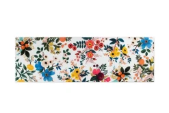 Runner, multicolore, con fiori, 100% cotone, 45x140 cm