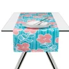 Runner, multicolore, con fiori, 100% cotone, 45x140 cm