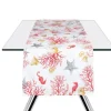 Runner, multicolore, coralli, 100% cotone, 45x140 cm