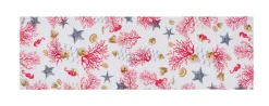 Runner, multicolore, coralli, 100% cotone, 45x140 cm