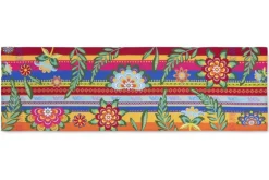 Runner, multicolore, floreale, 100% cotone, 45x140 cm