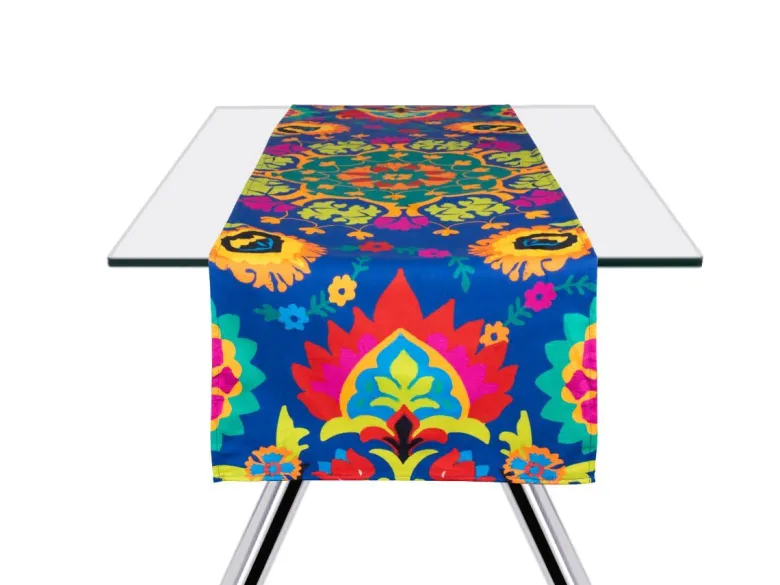 Runner, multicolore, new dehli, 100% cotone, 45x140 cm
