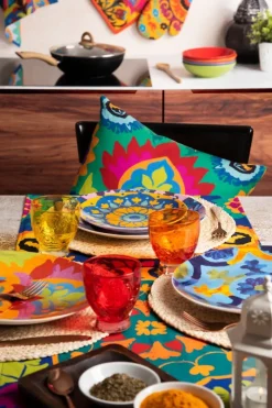 Runner, multicolore, new dehli, 100% cotone, 45x140 cm
