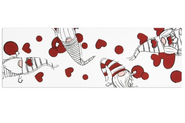 Runner, natalizio, 100% cotone, 45x140 cm