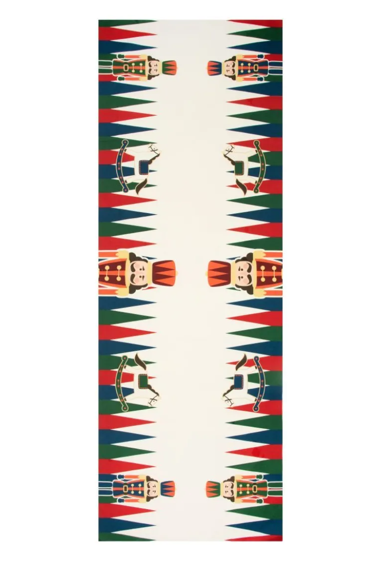 Runner, natalizio, 100% cotone, 50x160 cm