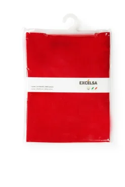Runner, rosso, 100% cotone, 45x140 cm