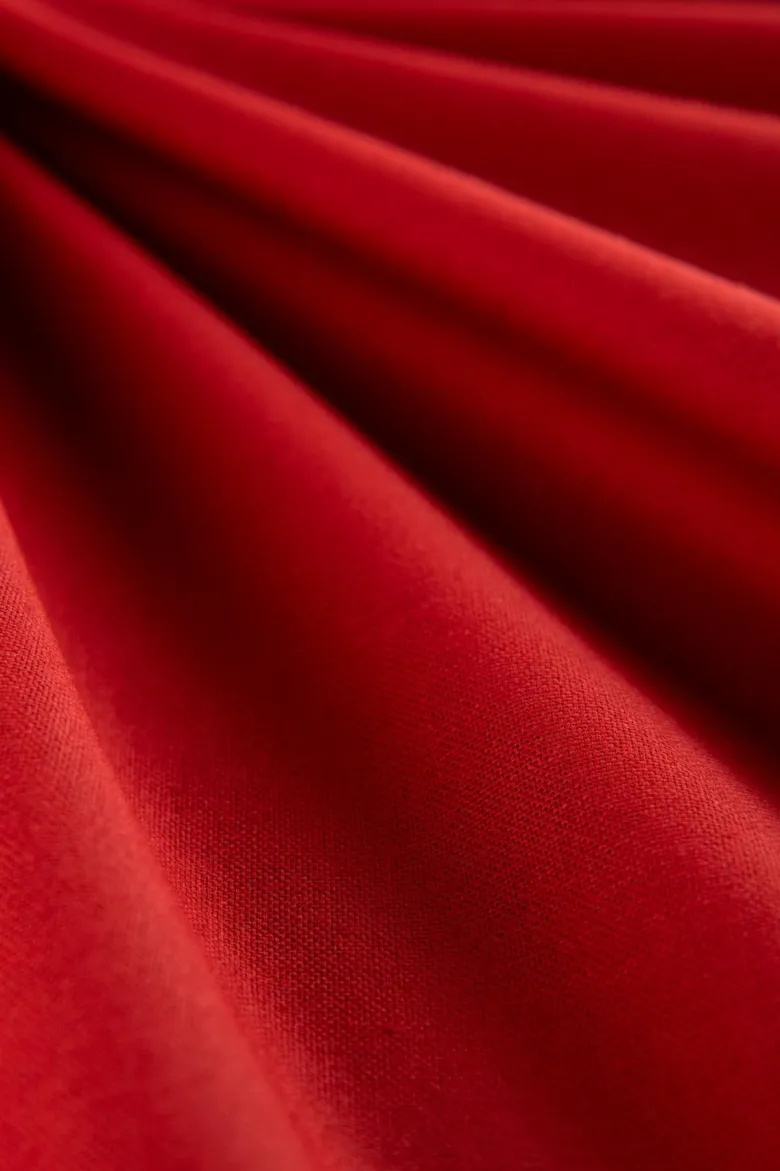 Runner, rosso scuro, 100% cotone, 45x140 cm