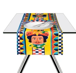 Runner, stile siciliano, 45x140 cm