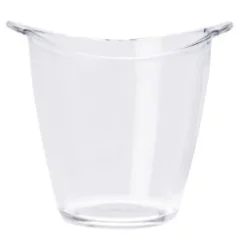 Secchiello ghiaccio, plastica trasparente