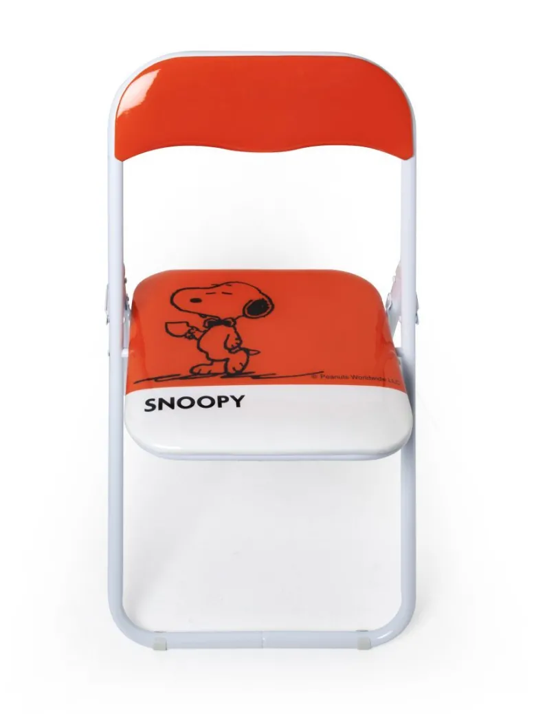 Sedia pieghevole salvaspazio, snoopy, rosso