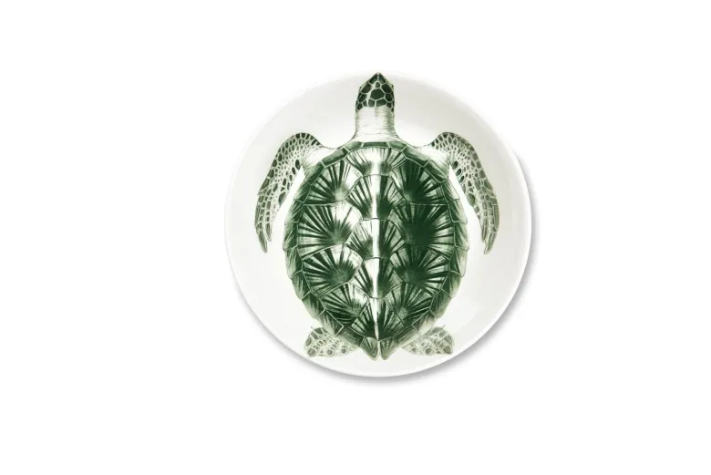 Servizio piatti, animali, ceramica, 12 pezzi