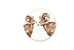 Servizio piatti, animali, ceramica, 12 pezzi